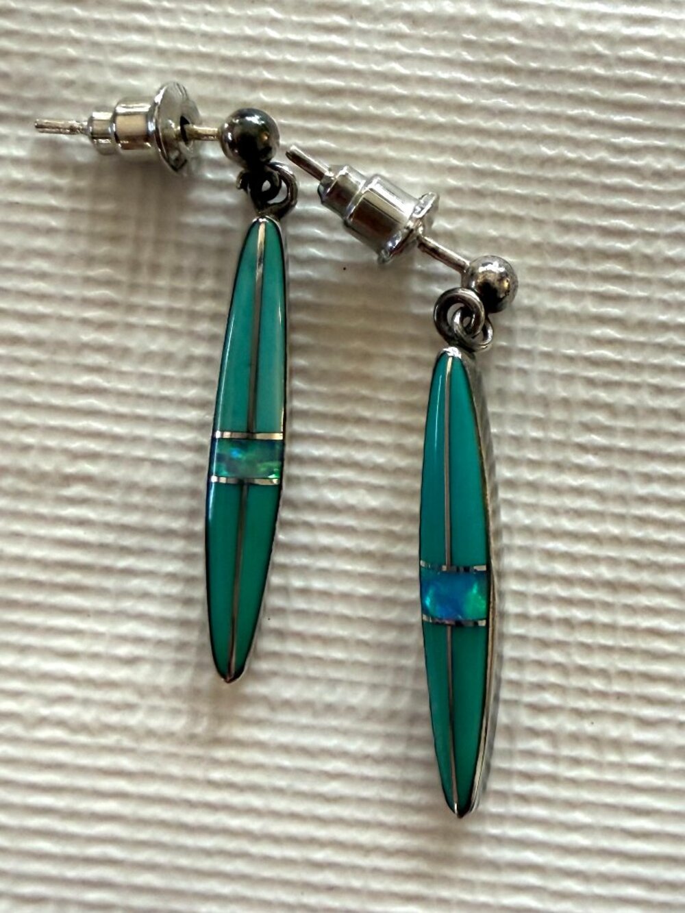 Sterling silver and turquoise earrings